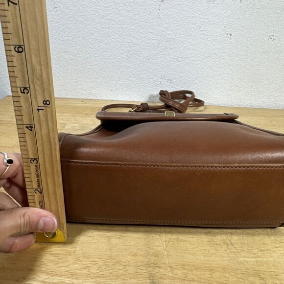 Vintage Coach 9983 Regina Leather Satchel Bag Purse Crossbody Brown W/ Strap - Picture 15 of 16